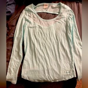 PINK Victorias Secret long sleeved open back shirt in Size M